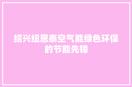 绍兴纽恩泰空气能绿色环保的节能先锋 厨房维修