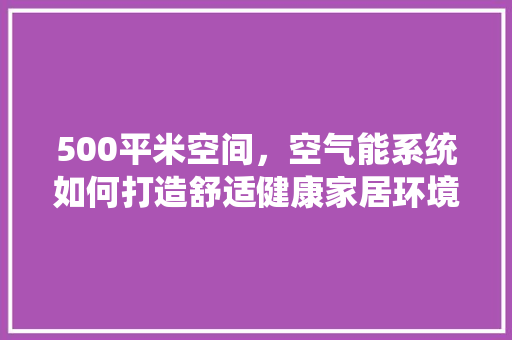 500平米空间，空气能系统如何打造舒适健康家居环境