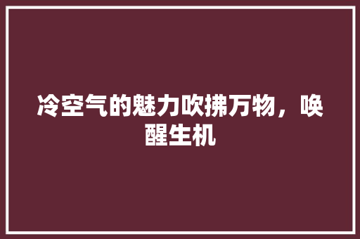 冷空气的魅力吹拂万物，唤醒生机