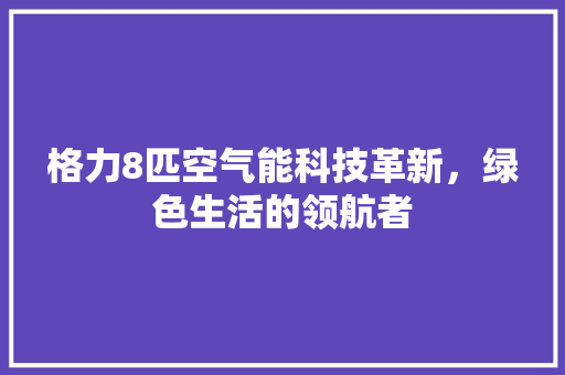 格力8匹空气能科技革新，绿色生活的领航者