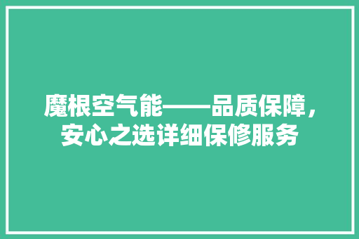 魔根空气能——品质保障，安心之选详细保修服务 墙体维修