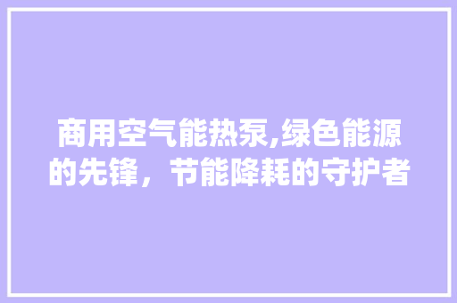 商用空气能热泵,绿色能源的先锋，节能降耗的守护者_商用空气能热泵知识 商用空气能热泵,绿色能源的先锋，节能降耗的守护者_商用空气能热泵知识 厨房维修