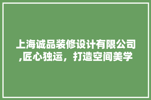 上海诚品装修设计有限公司,匠心独运，打造空间美学新标杆 上海诚品装修设计有限公司,匠心独运，打造空间美学新标杆 墙体维修