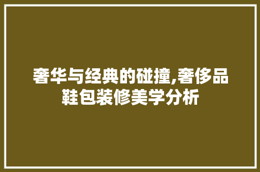 奢华与经典的碰撞,奢侈品鞋包装修美学分析