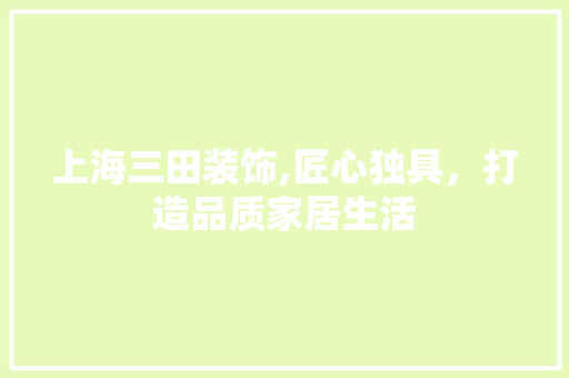 上海三田装饰,匠心独具，打造品质家居生活 上海三田装饰,匠心独具，打造品质家居生活 墙体维修