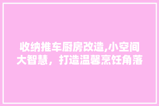 收纳推车厨房改造,小空间大智慧，打造温馨烹饪角落