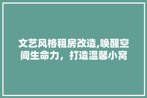 文艺风格租房改造,唤醒空间生命力，打造温馨小窝